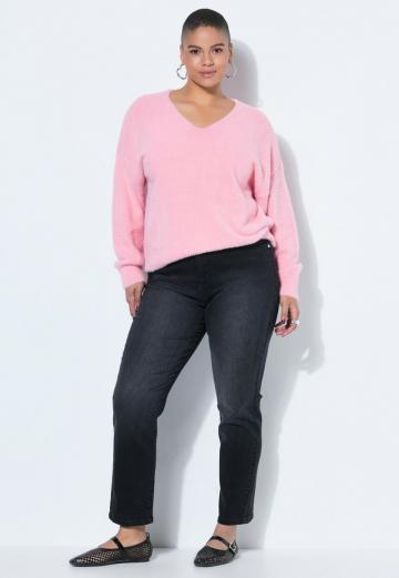 Пуловер с вырезом V