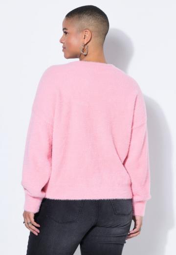 Пуловер с вырезом V