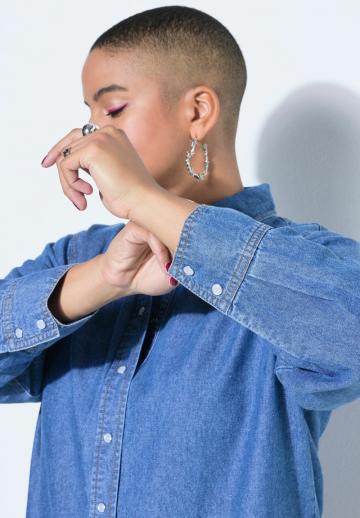 Джинсовое платье