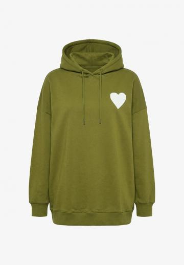 Пуловер с капюшоном