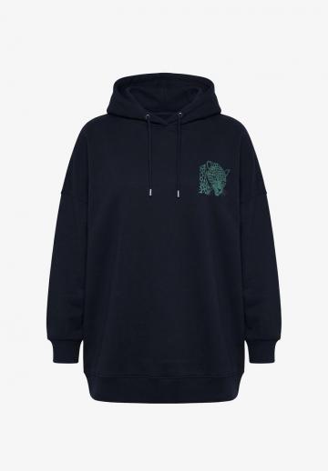 Пуловер с капюшоном