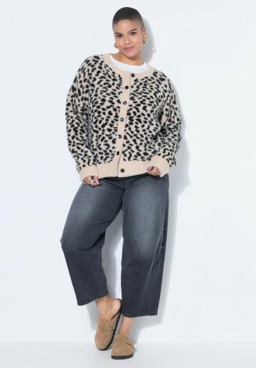 Жаккардовая вязаная кофта