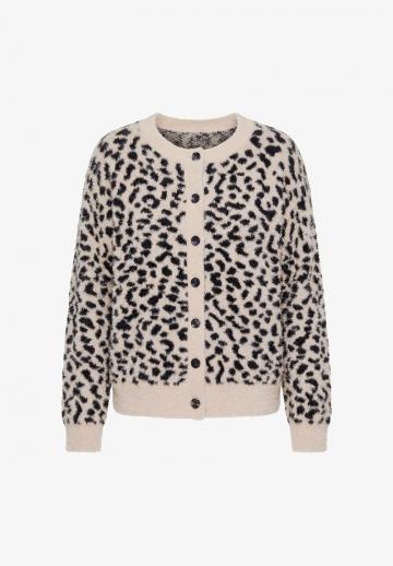 Жаккардовая вязаная кофта