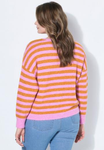 Пуловер в полоску