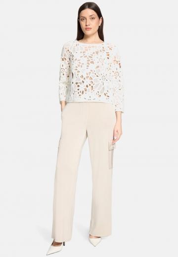 Пуловер с рукавом три четверти