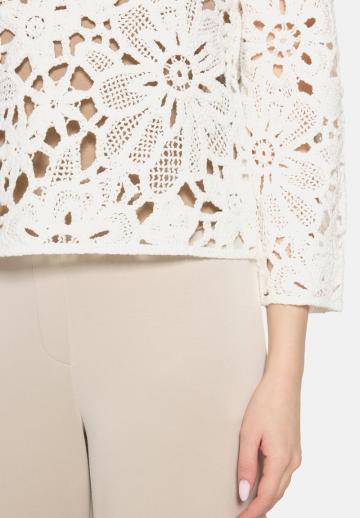 Пуловер с рукавом три четверти