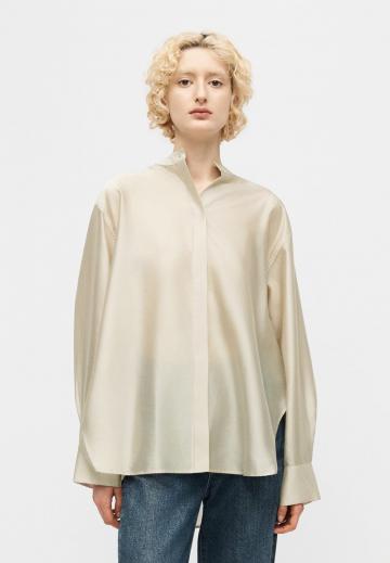 Атласная блузка