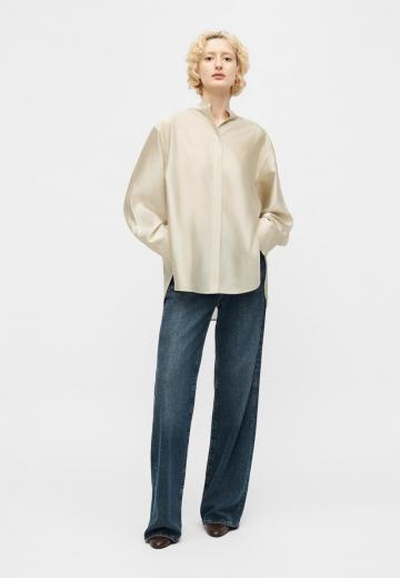 Атласная блузка