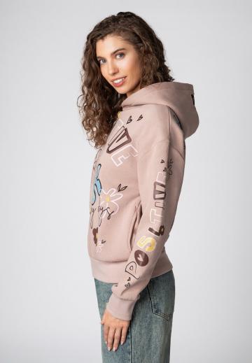 Пуловер с капюшоном