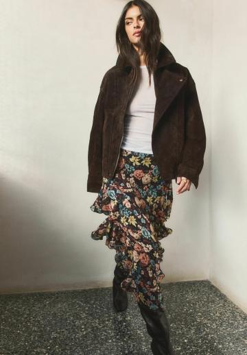 Юбка с воланами