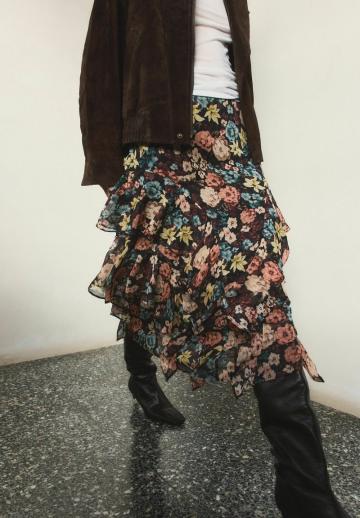 Юбка с воланами