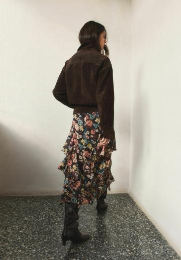 Юбка с воланами