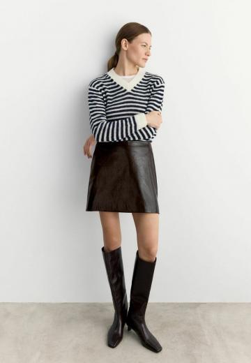 Кожаная юбка