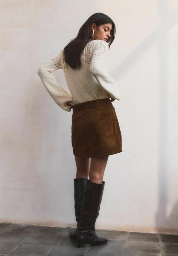 Кожаная юбка