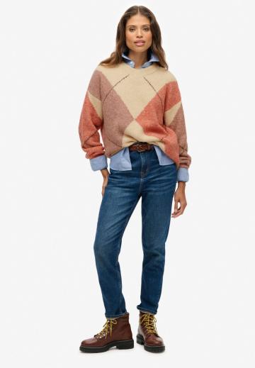 Пуловер с вырезом V