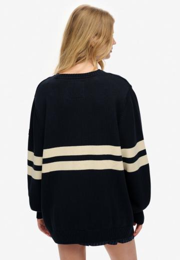 Пуловер в полоску
