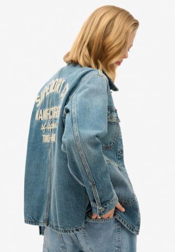 Джинсовый комбинезон