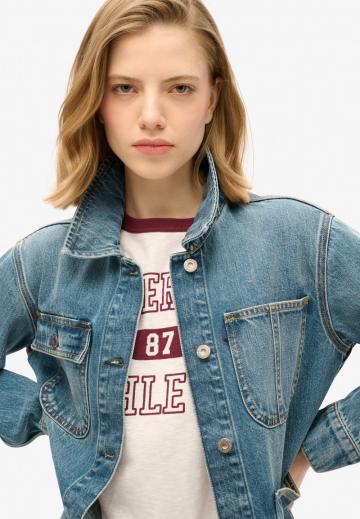 Джинсовый комбинезон