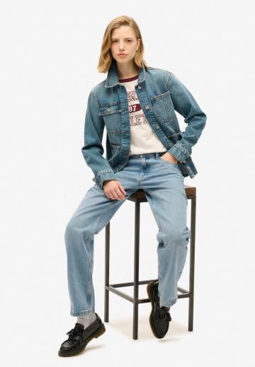 Джинсовый комбинезон