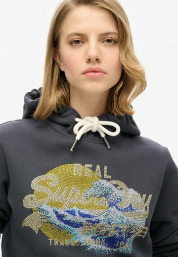 Пуловер с капюшоном