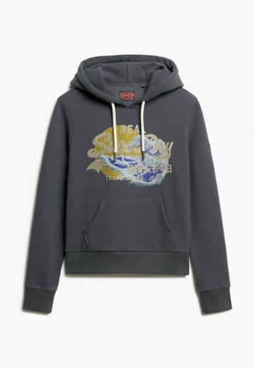 Пуловер с капюшоном