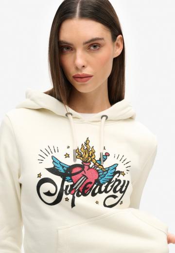 Пуловер с капюшоном