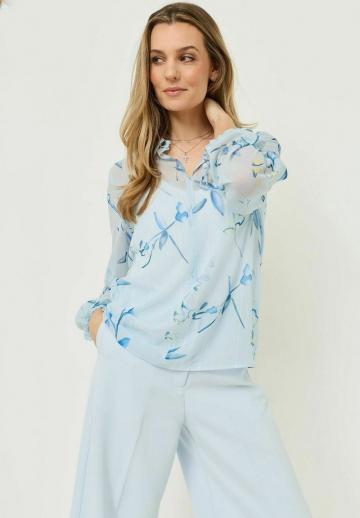 Атласная блузка