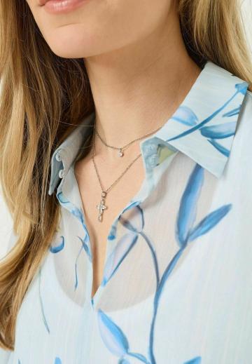 Атласная блузка