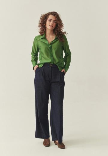 Атласная блузка