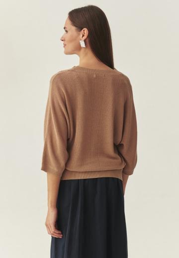 Пуловер с рукавом три четверти