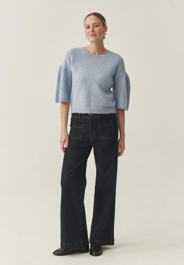 Пуловер с рукавом три четверти