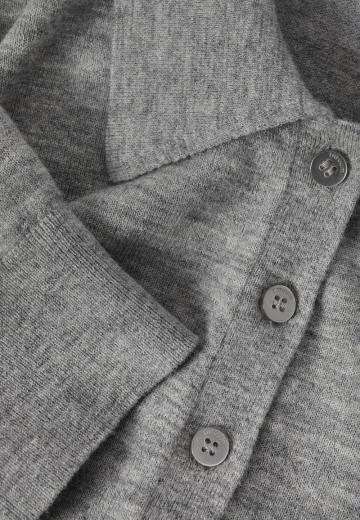 Пуловер с воротником поло