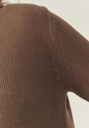 Пуловер с рукавом три четверти