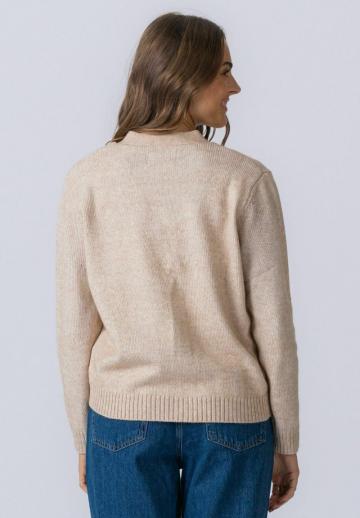 Жаккардовая вязаная кофта