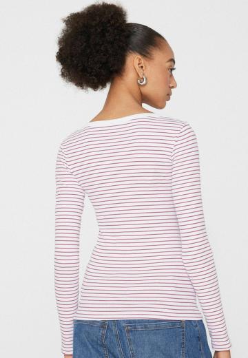 Пуловер в полоску