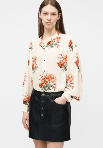 Атласная блузка