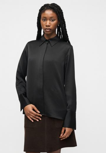 Атласная блузка
