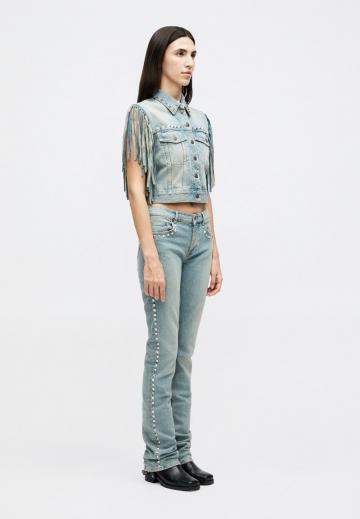 Джинсовая жилетка