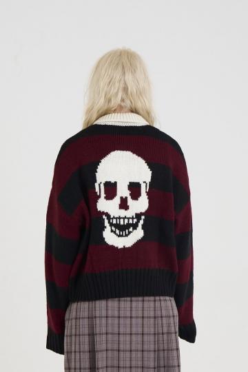 Пуловер с воротником поло