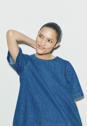 Джинсовое платье