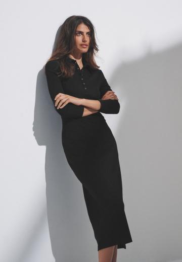 Вязаное платье