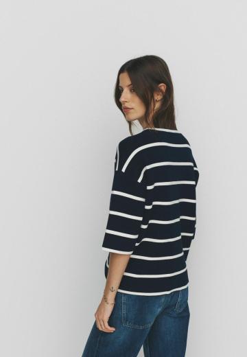 Пуловер с рукавом три четверти