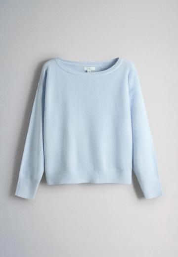 Пуловер в полоску