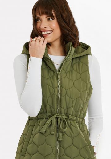 Длинный жилет