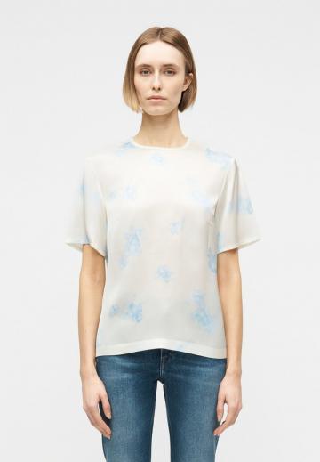 Атласная блузка