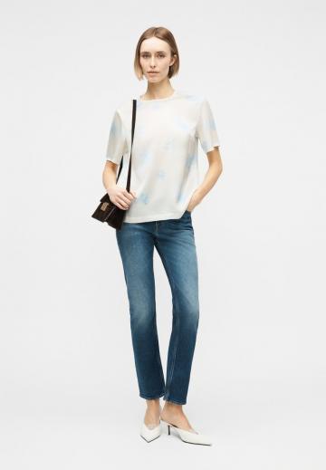 Атласная блузка