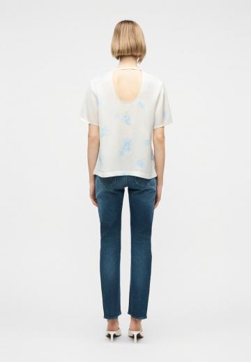 Атласная блузка