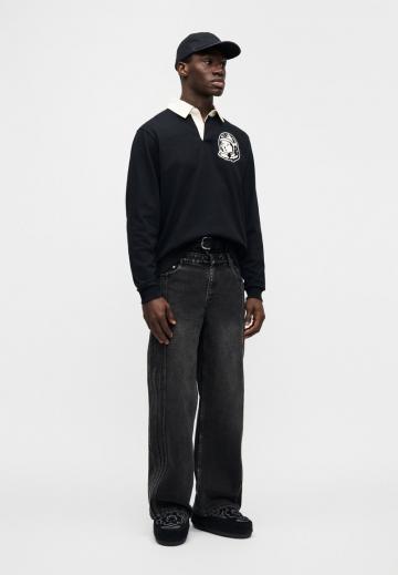 Поло с длинным рукавом