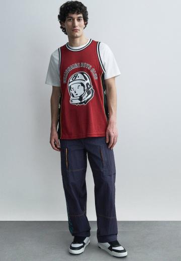 Брюки с накладными карманами