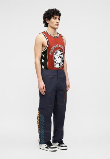 Брюки с накладными карманами